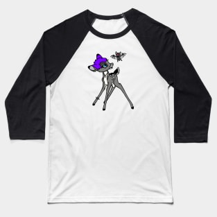 Goth Bambi Baseball T-Shirt